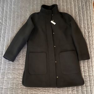Madewell Cocoon coat, black xs